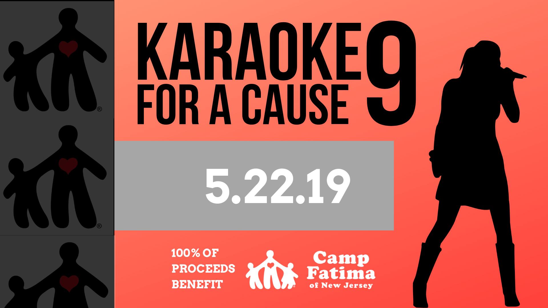 event listing for karaoke for a cause 9 benefiting camp fatima of new jersey